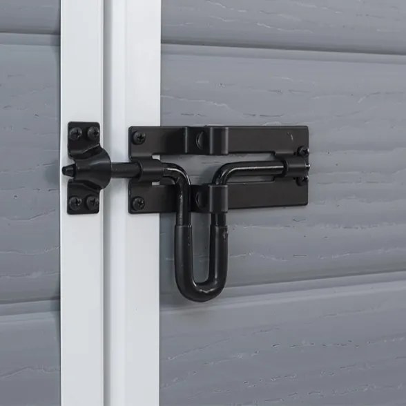 Casetta Da Giardino In Resina 185,8x236,8x227H Cm Manor 6x8 Grigio Keter Con Finestra