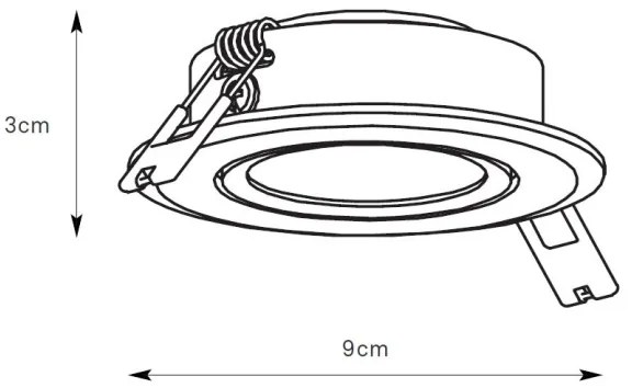 Markslöjd 108885 - Faretto LED dimmerabile da incasso per bagno PLUTO LED/4,9W/230V IP44 bianco
