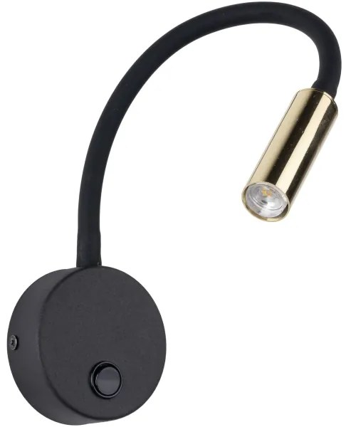 Applique LAGOS 1xG9/3W/230V nero/oro