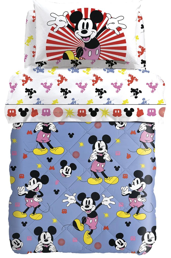 Trapunta in Cotone Mickey Fantasy Piazza e Mezza Warner Bros