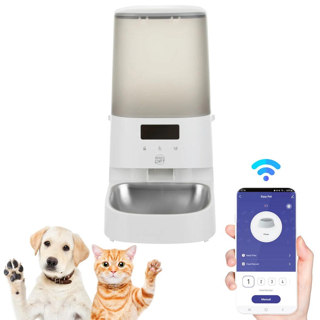 Distributore automatico Wi Fi cibo cani e gatti - Easy Pet