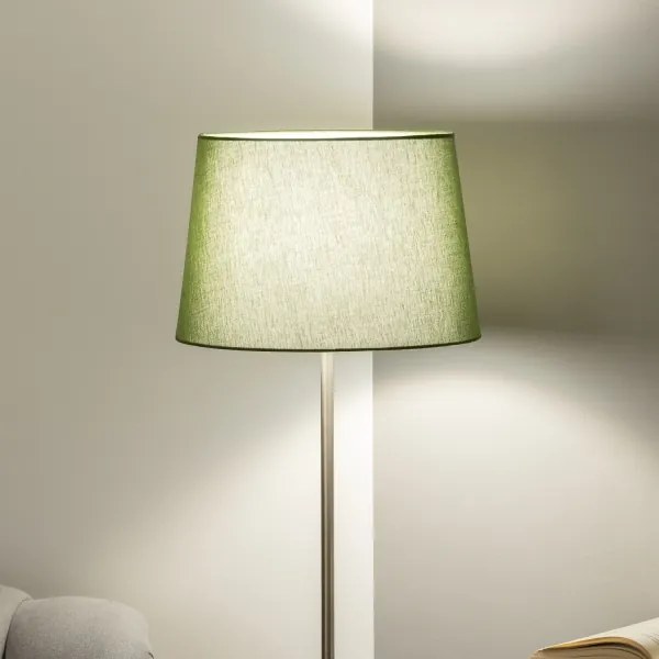 Brilagi - Lampada da terra a LED CERIA 1xE27/40W/230V Ø 30 cm verde/cromo opaco
