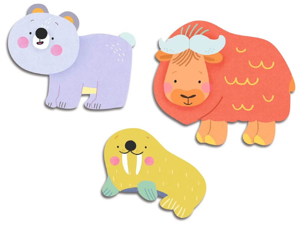 I miei primi adesivi - animali polari