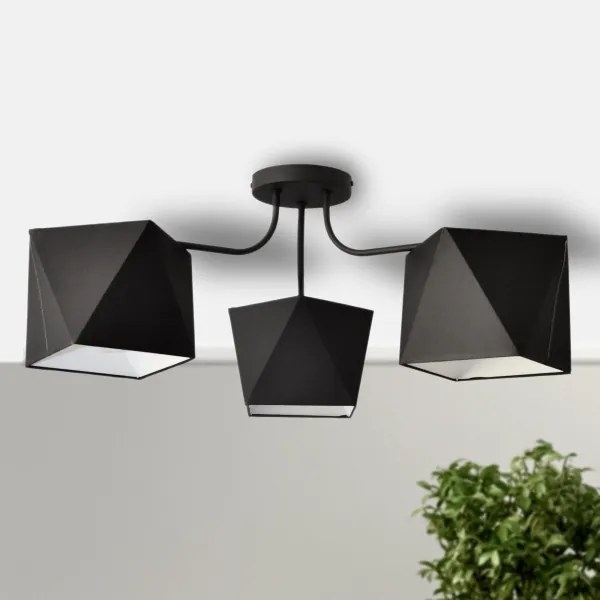 Lampadario ADAMANT 3xE27/15W/230V nero