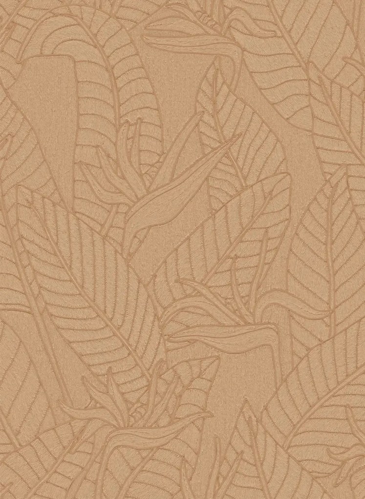 Arte Carta da parati Strelitzia - Camel