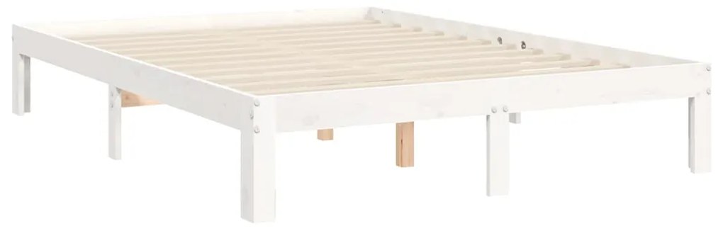 Giroletto con Testiera Bianco Small Double Legno Massello