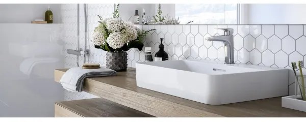 LAUFEN HF500701100000 - Miscelatore lavabo + scarico con troppopieno LAURIN 16,2