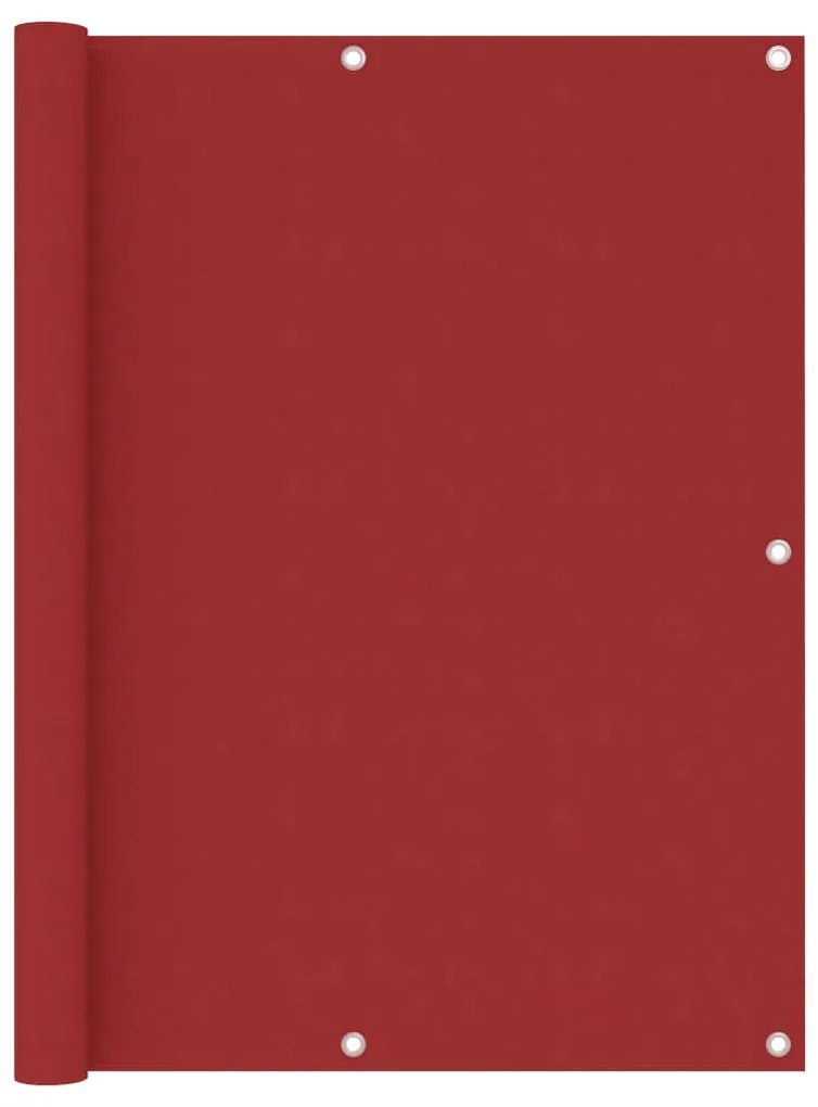 Paravento Balcone Rosso 120x600 Cm İn Tessuto Oxford /