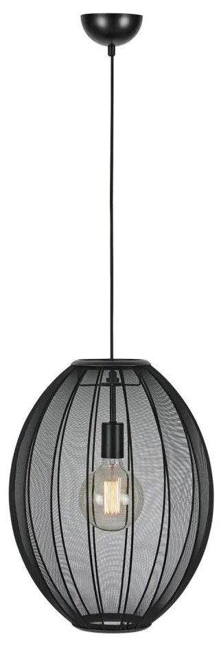 Markslöjd 108795 - Lampadario a sospensione con filo FLORENCE 1xE27/40W/230V nero
