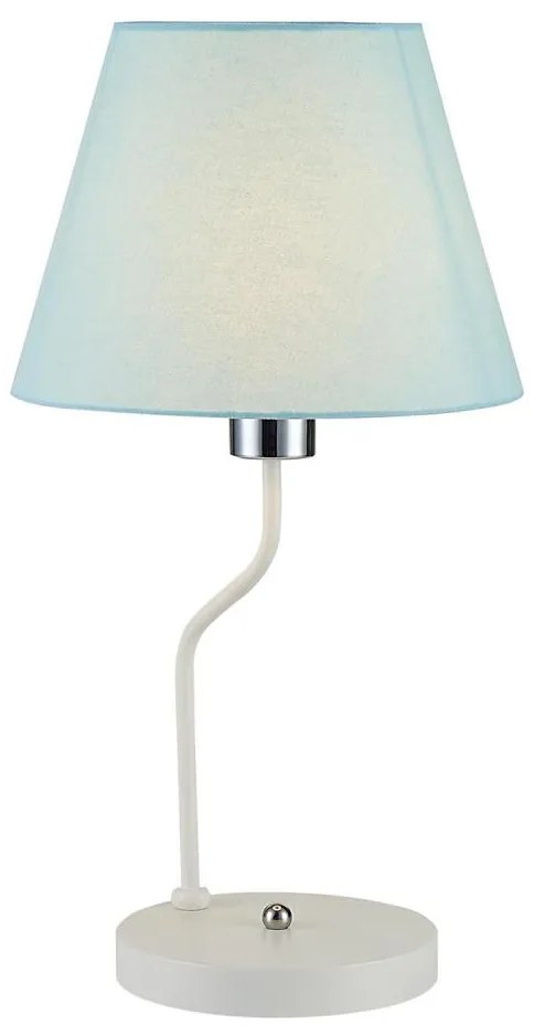Lampada da tavolo YORK 1xE14/60W/230V bianco/blu