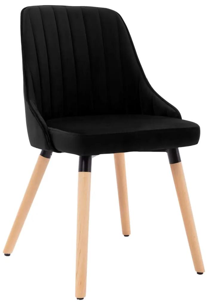 323058 vidaXL Dining Chairs 2 pcs Black Velvet