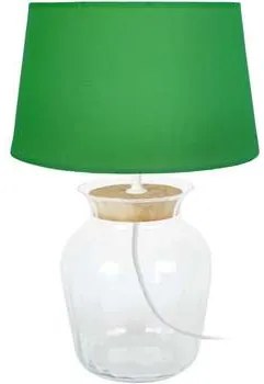 Tosel  Lampade d’ufficio Lampada da tavolo tondo sughero transparente e verde  Tosel