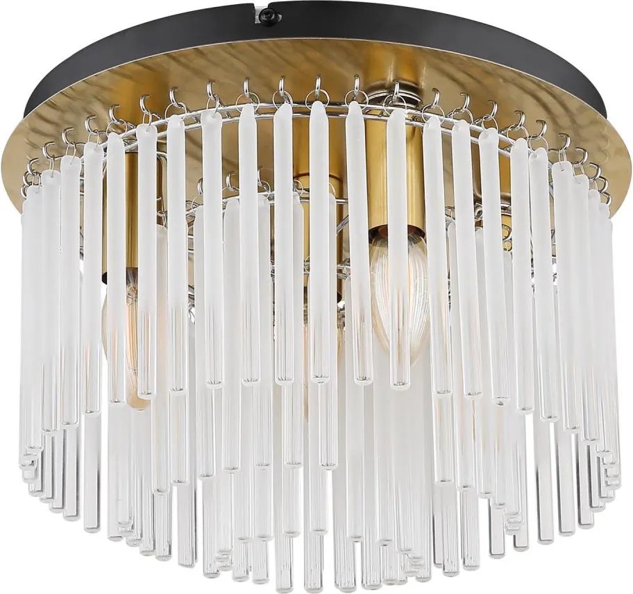 Globo 15698DM - Plafoniera GORLEY 5xE14/40W/230V Ø 32 cm, finitura oro