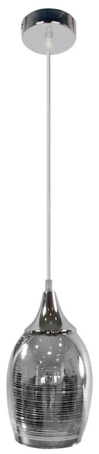 Lampadario a sospensione con filo MARINA 1xE27/60W/230V cromo