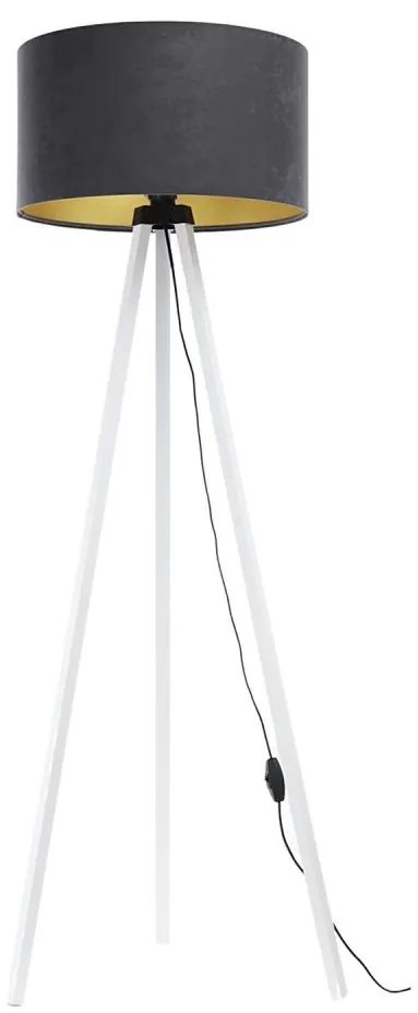 Lampada da terra STANDART 1xE27/60W/230V grigio/bianco