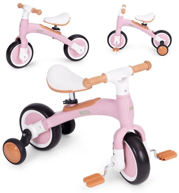 Scooter con pedali rosa