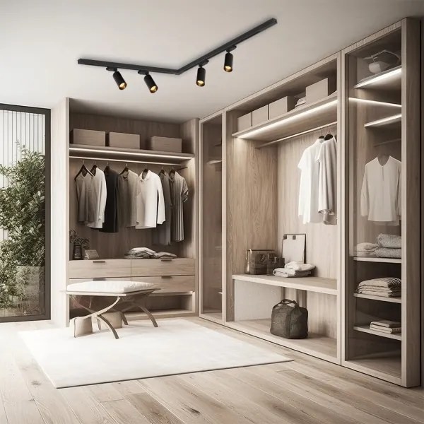 Faretto per sistema a binario PIPE 4xGU10/10W/230V nero