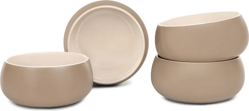 Ciotoline in set beige in gres 4 pz 600 ml Terra Luma – Bonami Selection