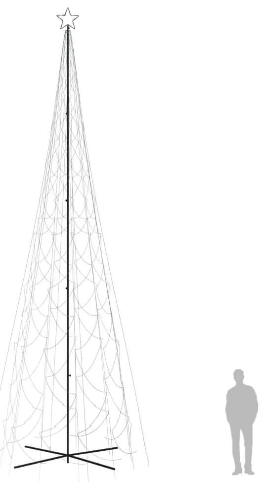 Albero di Natale a Cono Bianco Freddo 3000 LED 230x800 cm