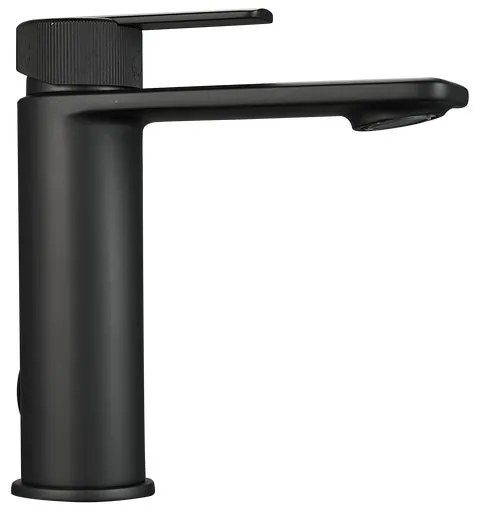 Rubinetto per lavabo Neo nero opaco SENSEA H 15.55 cm