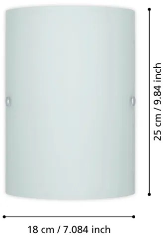 EGLO 85979 - Applique TROY 3 1x14/60W bianco