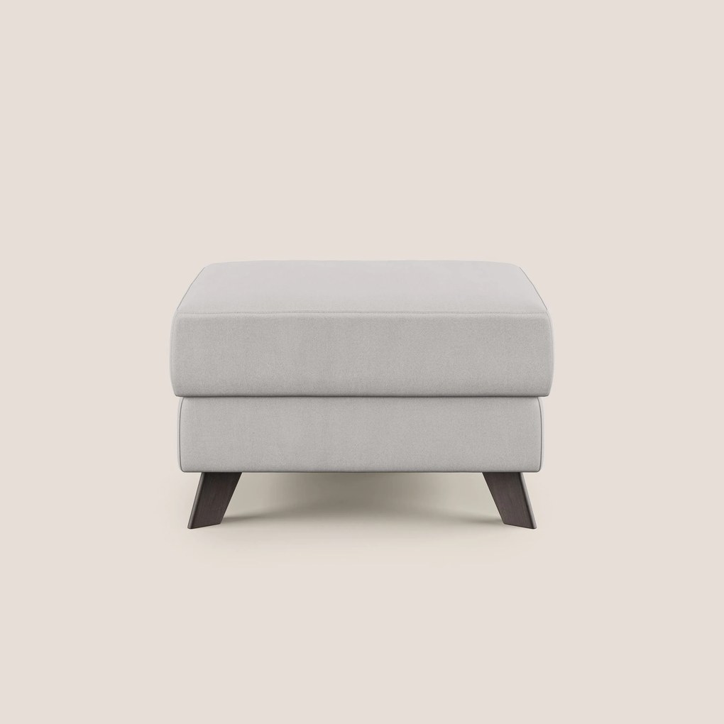 Moon Pouf contenitore e piedini alti in microfibra impermeabile T11