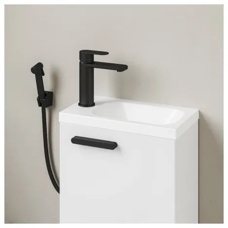 Ravak XJGL1100000 - Lavabo sospeso CHROME 40x22 cm in marmo colato/bianco