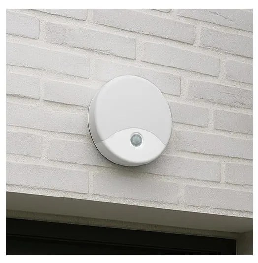 Lampada da parete LED per esterni con sensore di movimento, LED/18W/230V, IP44, bianca