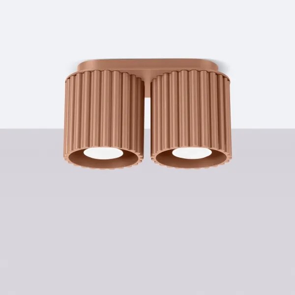 Sollux SL.1805 - Faretto AURA 2xGU10/10W/230V marrone