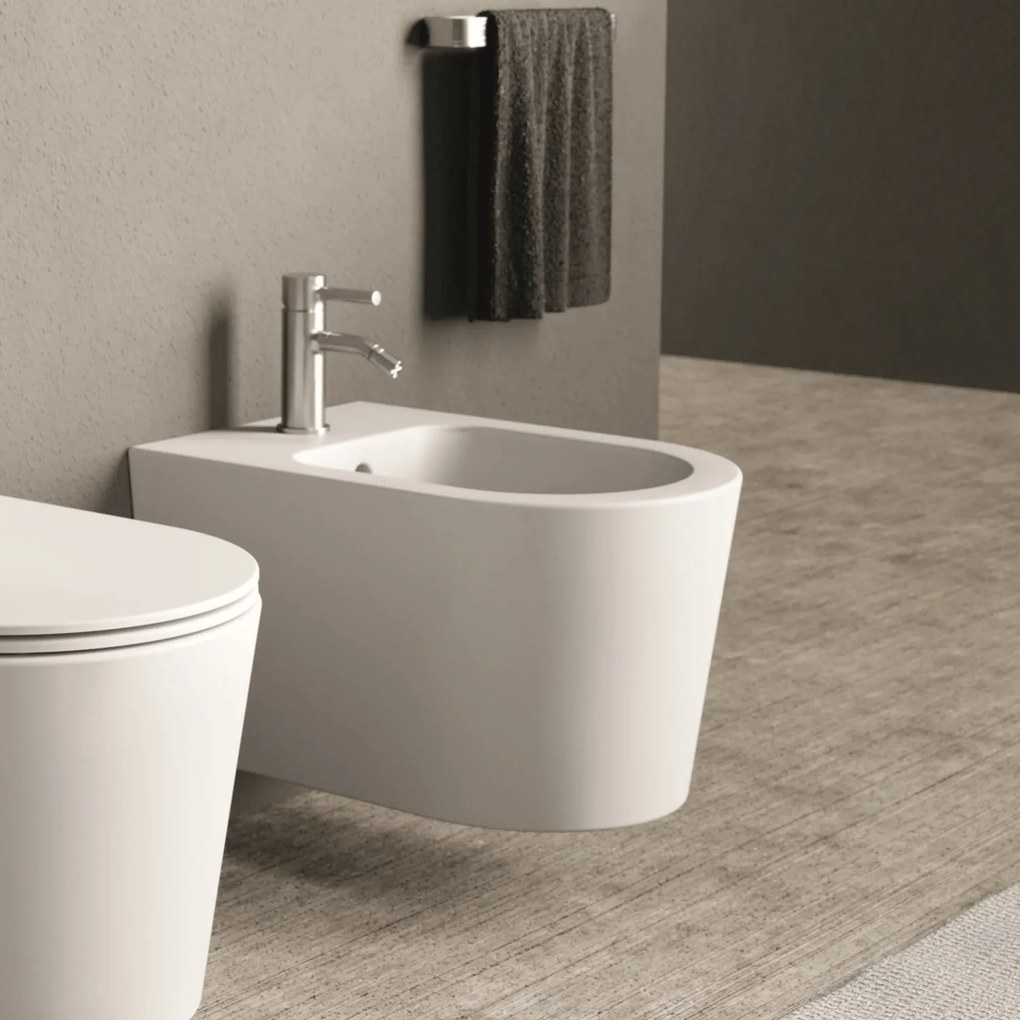 Bidet Sospeso Alice Ceramica "Form" Bianco Lucido