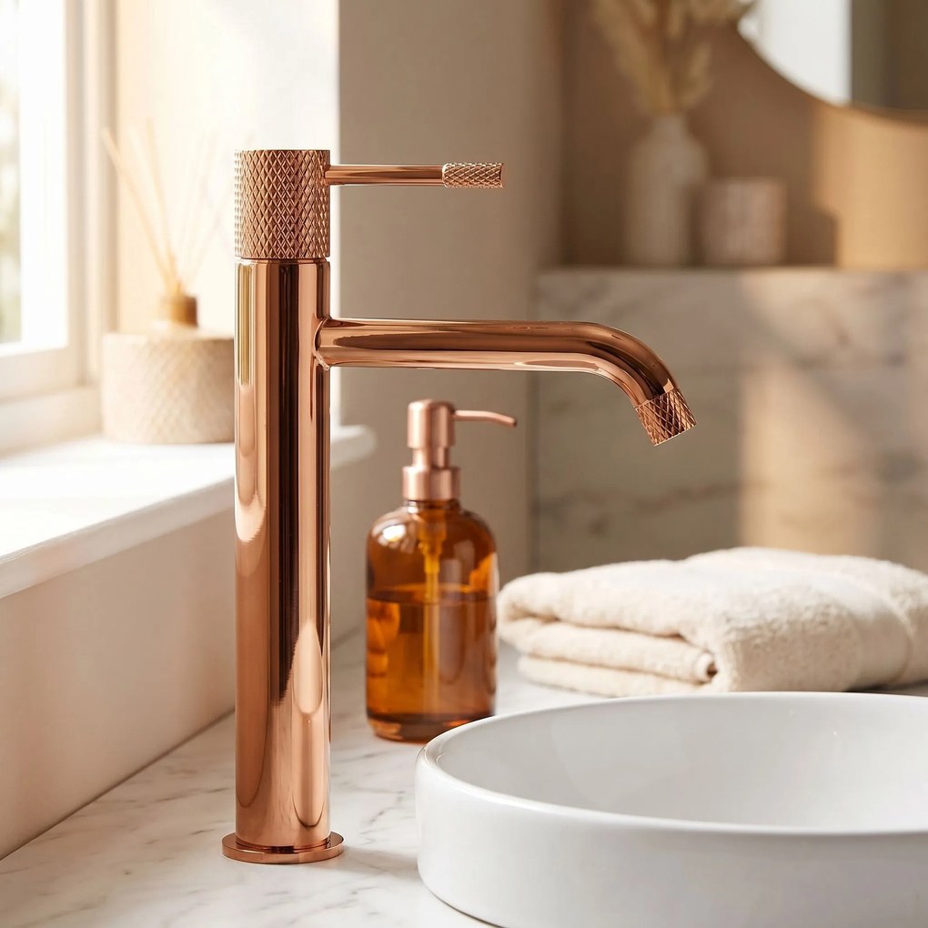 Rubinetto da lavabo Rea Venti Copper High