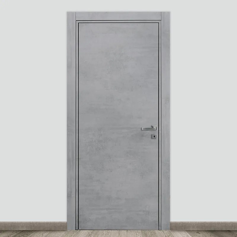 Porta battente Naos grigio L 70 x H 210 cm reversibile