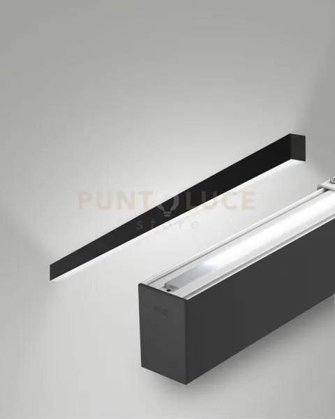 Millet profilo da parete doppia emissione nero prismatic dimmerabil...