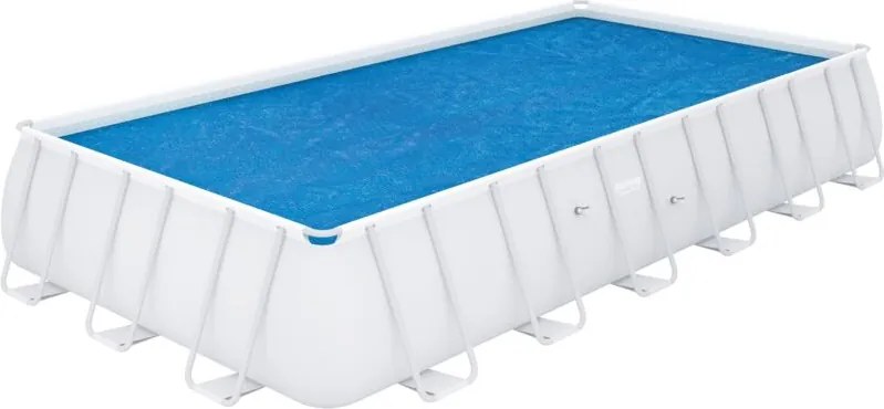 Telo copertura solare termica per piscina rettangolare 732x366x132 cm Besyway 58228