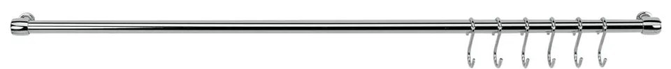 Barra appendiabiti da cucina in acciaio cromato Lonardo - Metaltex