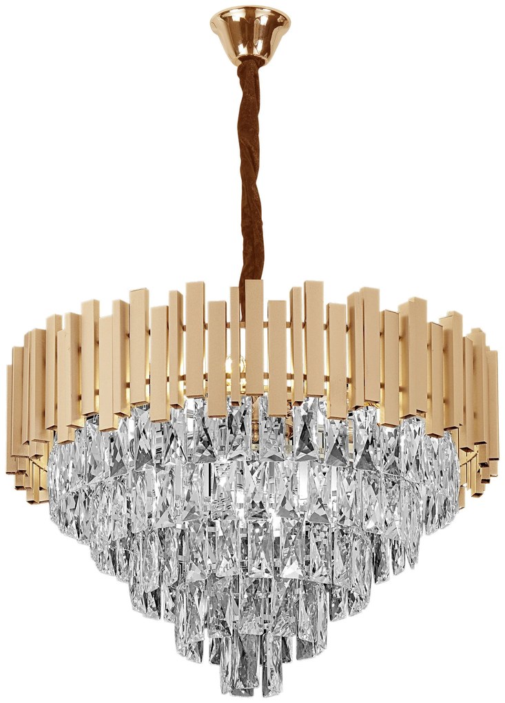 Lampada Cristal G053-CP 80CM Gold
