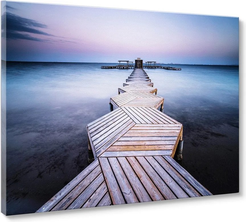 Dipinto 113x85 cm Twilight Pier – Styler