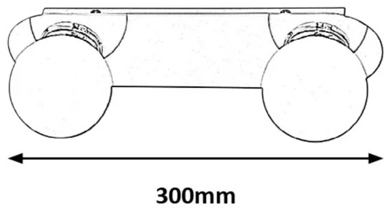 Rabalux 2111 - Plafoniera da bagno BECCA 2xG9/28W/230V IP44