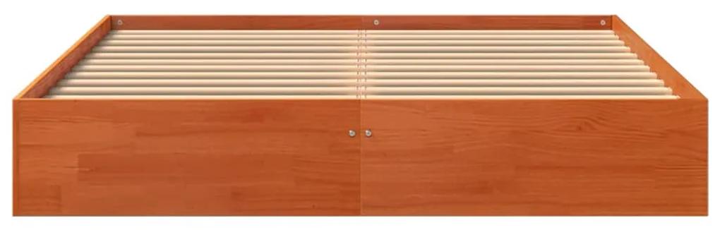 Giroletto marrone cera 140x190 cm in legno massello di pino
