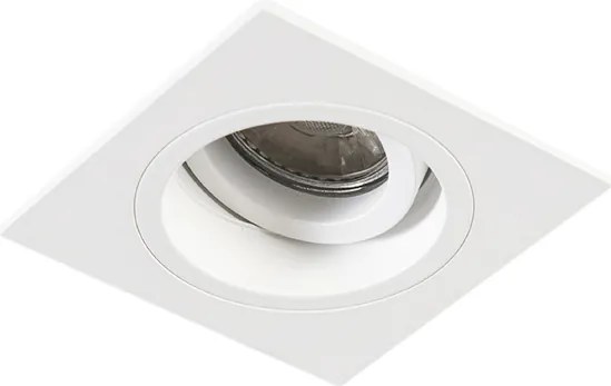 Faretto da incasso smart bianco quadrato con WiFi GU10 - Chuck