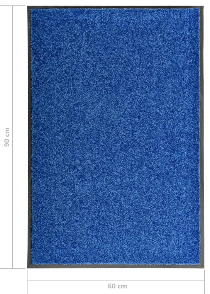 Zerbino Lavabile Blu 60x90 cm