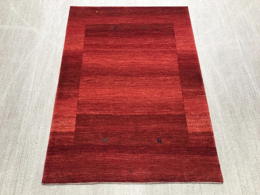 Loribaft Tappeto 170x120 Rosso (Iran) Annodato A Mano