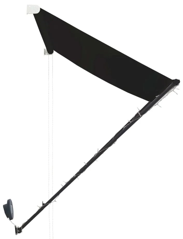 Tenda da Sole Retrattile con LED 200x150 cm Antracite