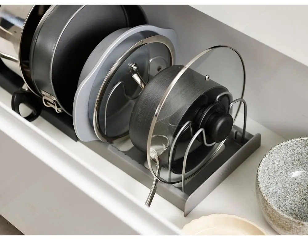 Organizer grigio per coperchi o pentole - Joseph Joseph