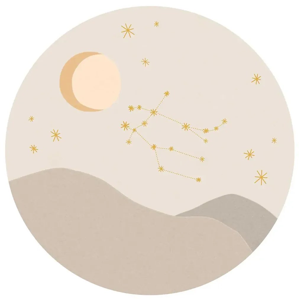 Eijffinger Carta da parati panoramica Star Sign Circles Beige - Gemini
