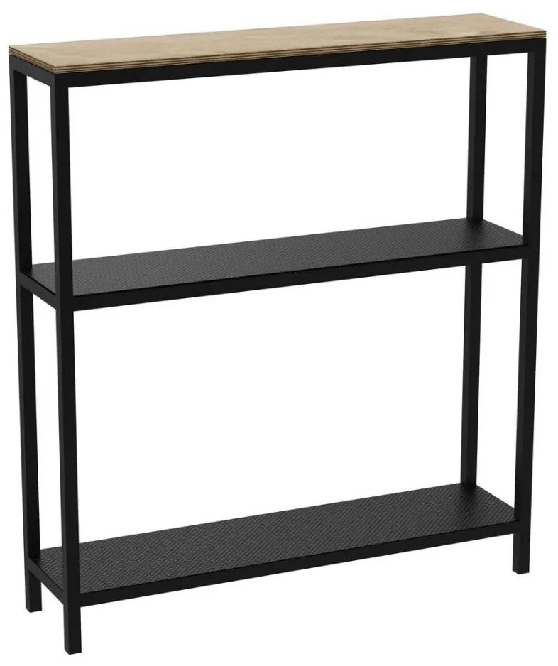 Portaoggetti da bagno 67x60 cm nero