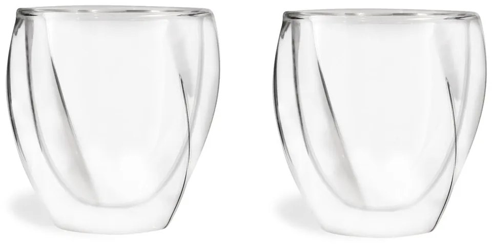 Tazze in set per cappuccino/con parete doppia 2 pz 250 ml Cristallo – Vialli Design