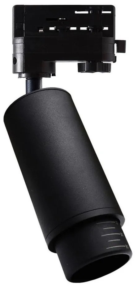 Faretto per sistema a binario trifase MICA 1xGU10/25W/230V nero