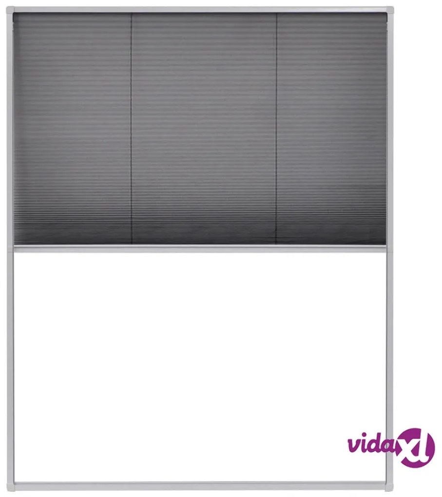 vidaXL Zanzariera Plissettata per Finestre in Alluminio 80x100 cm