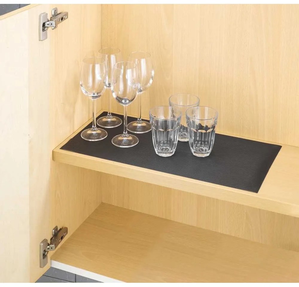 Tappetino antiscivolo nero per cassetti, 150 x 50 cm - Wenko